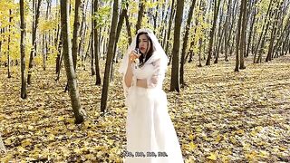 A white wedding dress is not necessary for a hot wife