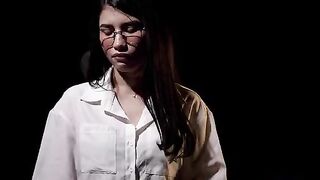 A wonderful woman has an orgasm on her beautiful face