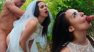 The bride got a big dick in her tight ass on her wedding day