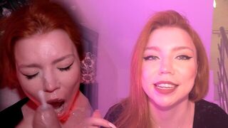 The employee was rewarded by the boss with a cumshot on her face