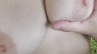 Busty teen gets her holes filled with cock in POV action