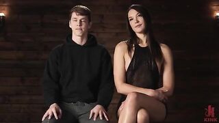 Girl takes control and sits on his face, showcasing dominatrix vibes