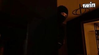 The housewife was fucked by a masked burglar