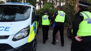 A girl was fucked by a policeman in the public, featuring Lily Phillips