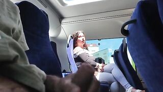 A stranger caught me flashing in the bus, so I had to prove my worth