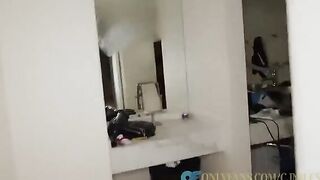 Two sexy girls shared a big dick in an intense threesome