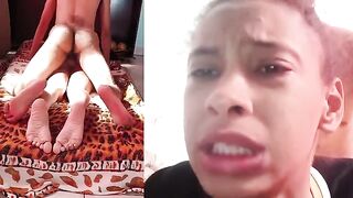 A very hot Brazilian babe got her ass smashed hard