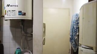 A mature woman has a heart attack and is assisted by a young man