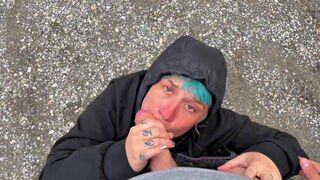 I want to suck so badly I can't stand it. Awesome blowjob from a tattooed girl