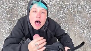I want to suck so badly I can't stand it. Awesome blowjob from a tattooed girl