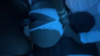 Ebony beauty got banged by her cheating boyfriend in doggy style