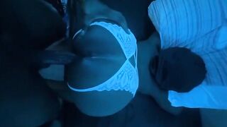 Ebony beauty got banged by her cheating boyfriend in doggy style
