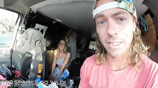 A hot chick is fucking on the city streets in this spicy vlog