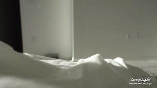 Pervert guy masturbates his cock when his step mom catches him and helps him to come