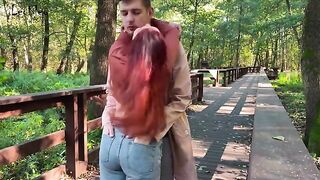 A couple has anal sex in public with a butt plug, it’s not a secret