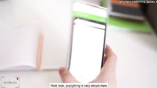Student fucks his teacher on the table in an intense POV scene