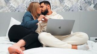 A perfect girl seduces a young man and he experiences his first sex