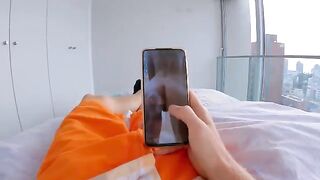 Double penetrated step sister takes it like a champ