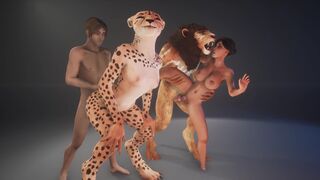 Furry woman fucked by a big cock monster in 3D porn