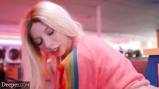 The pretty little girl Kenzie has an affair and gets fucked in public