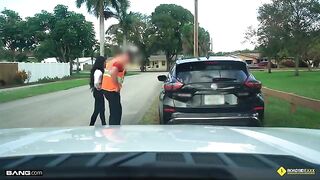 Kinky girl Gianna Grey gets fucked by mechanic on the road